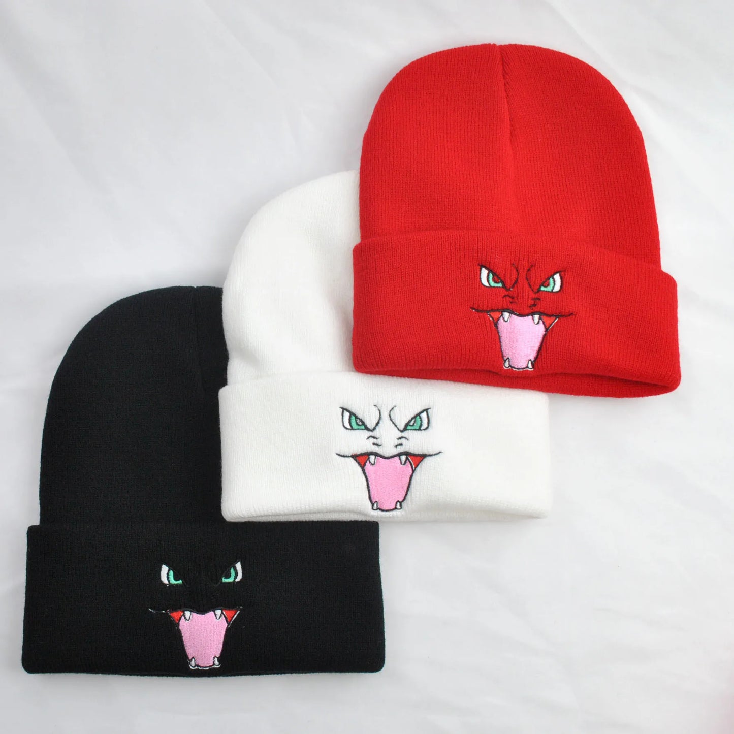 Charizard Embroidered Knit Beanie Hat
