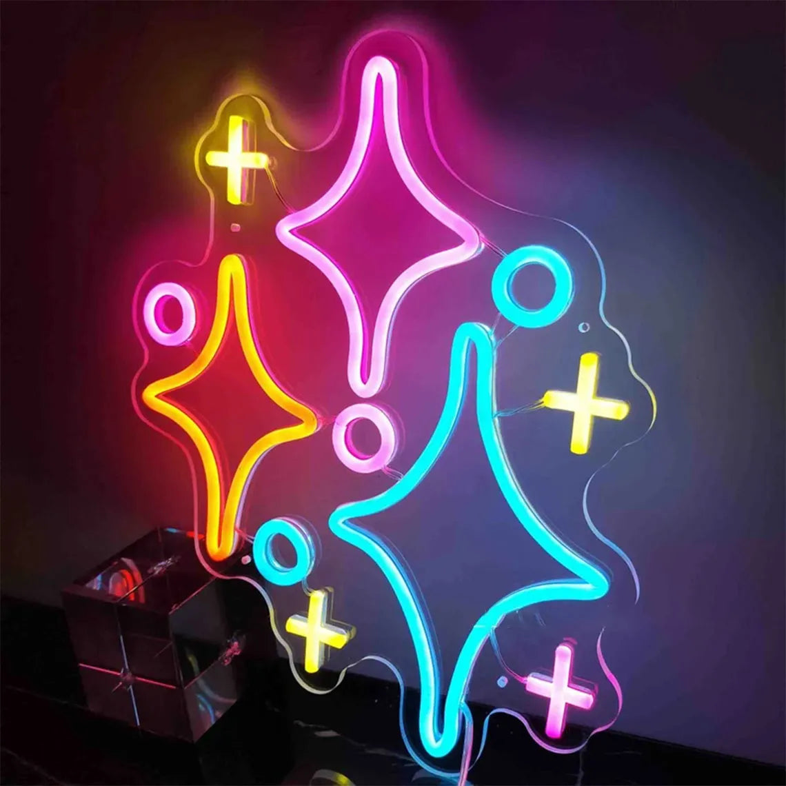 Sparkling Stars Neon Light Sign