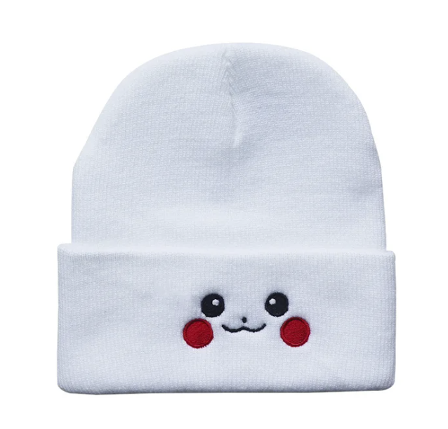 Pikachu Embroidered Knit Beanie Hat