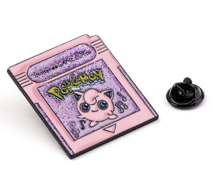 Jiggly Puff Gaming Card Enamel Pin