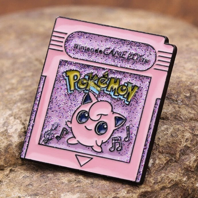 Jiggly Puff Gaming Card Enamel Pin
