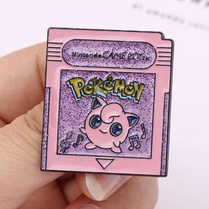 Jiggly Puff Gaming Card Enamel Pin