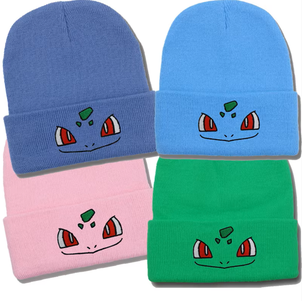 Bulbasaur Embroidered Knit Beanie Hat