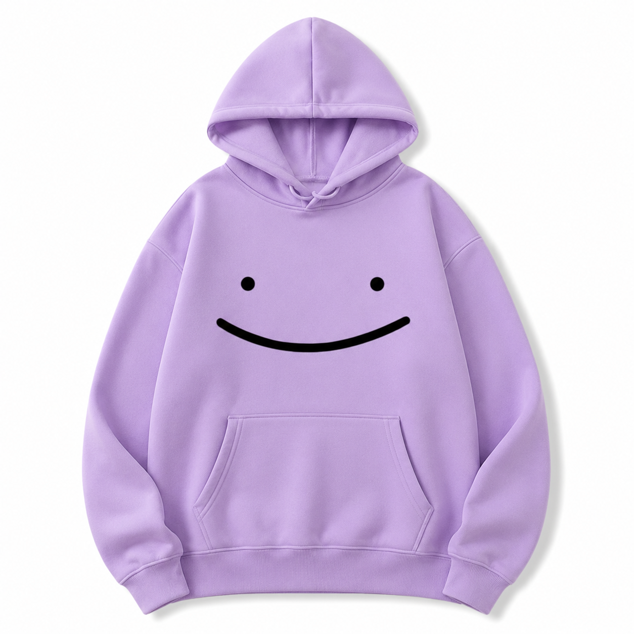 Ditto Hoodie, Cute Anime Hoodie, Gildan Unisex Heavy Blend Sweatshirt, Minimalist Smiley Face Pullover, Cozy Gamer Gift