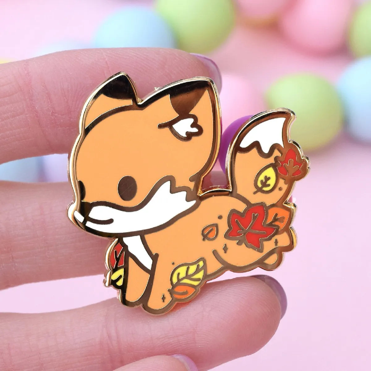 Cute Fox Enamel Pin