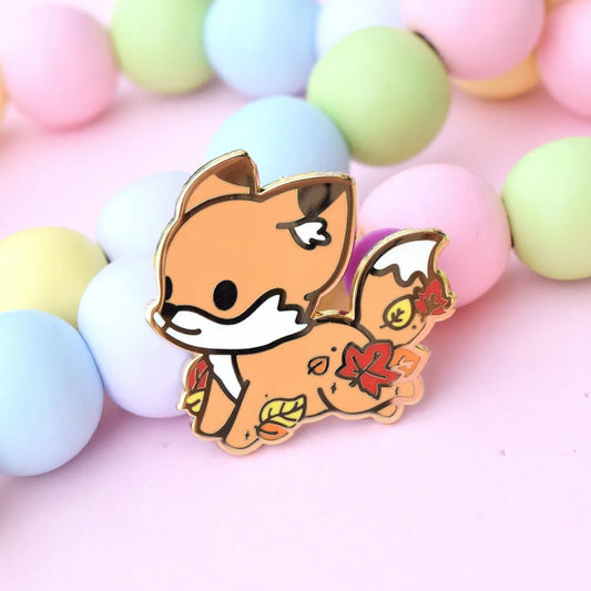 Cute Fox Enamel Pin