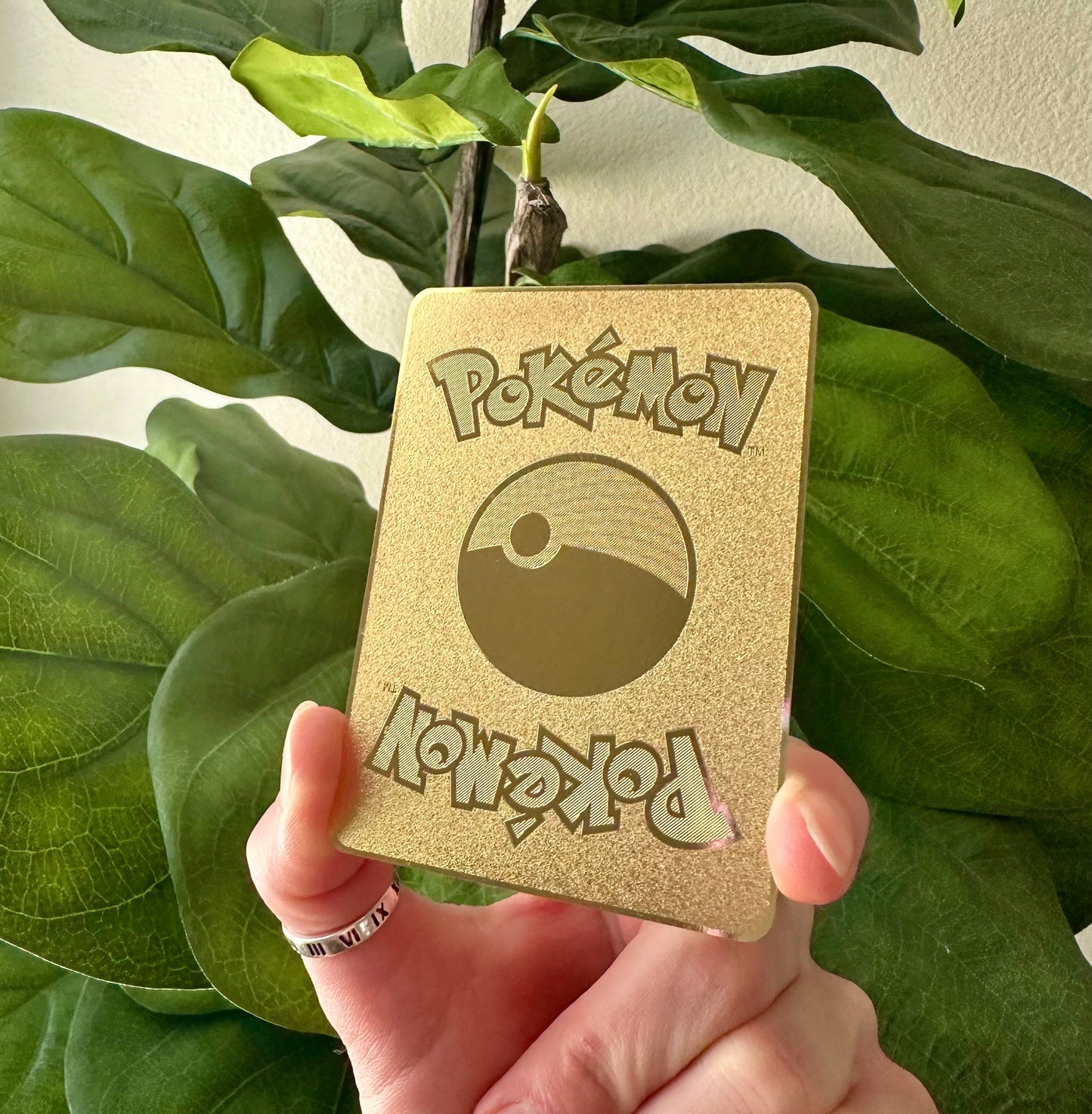 Gold Pikachu I Choose You Card