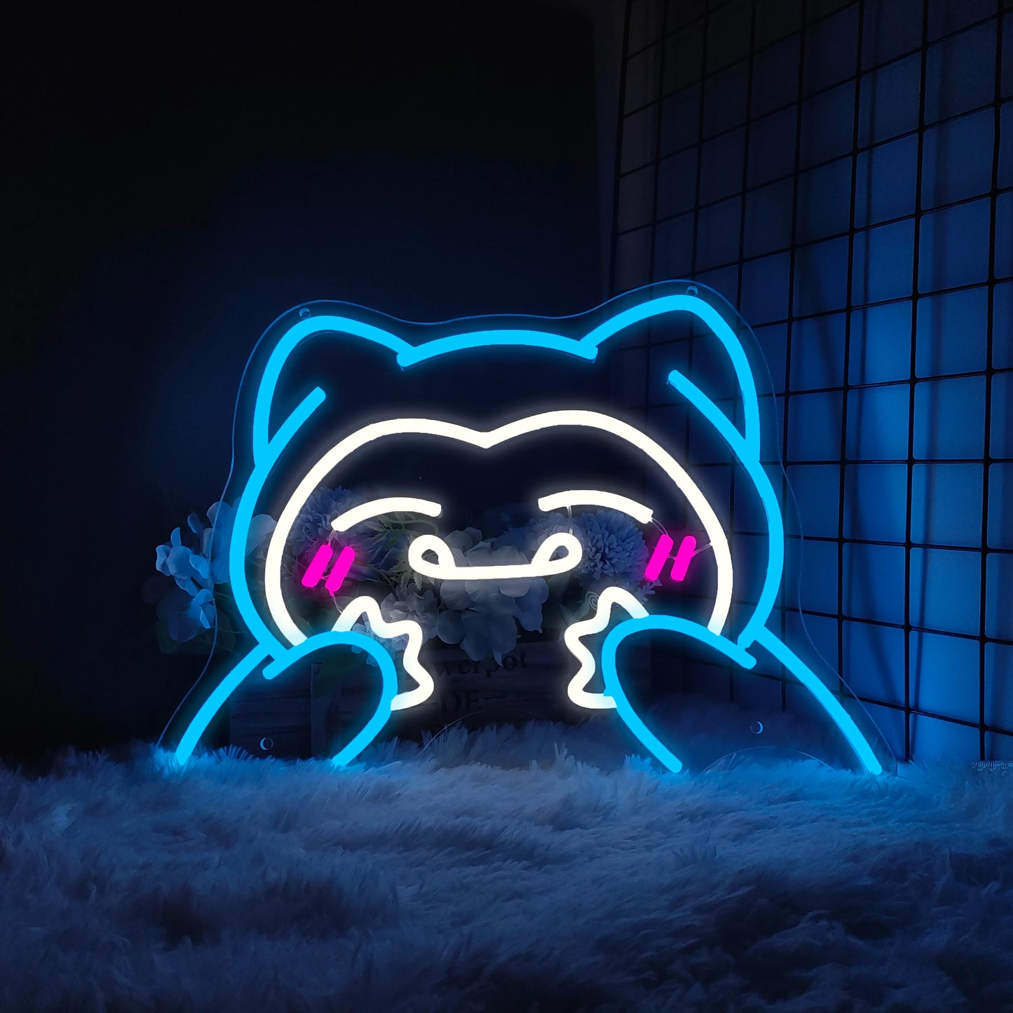 Happy Snorlax Neon Light Sign