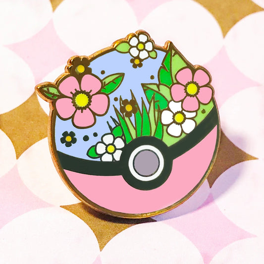 Floral Ball Enamel Pin