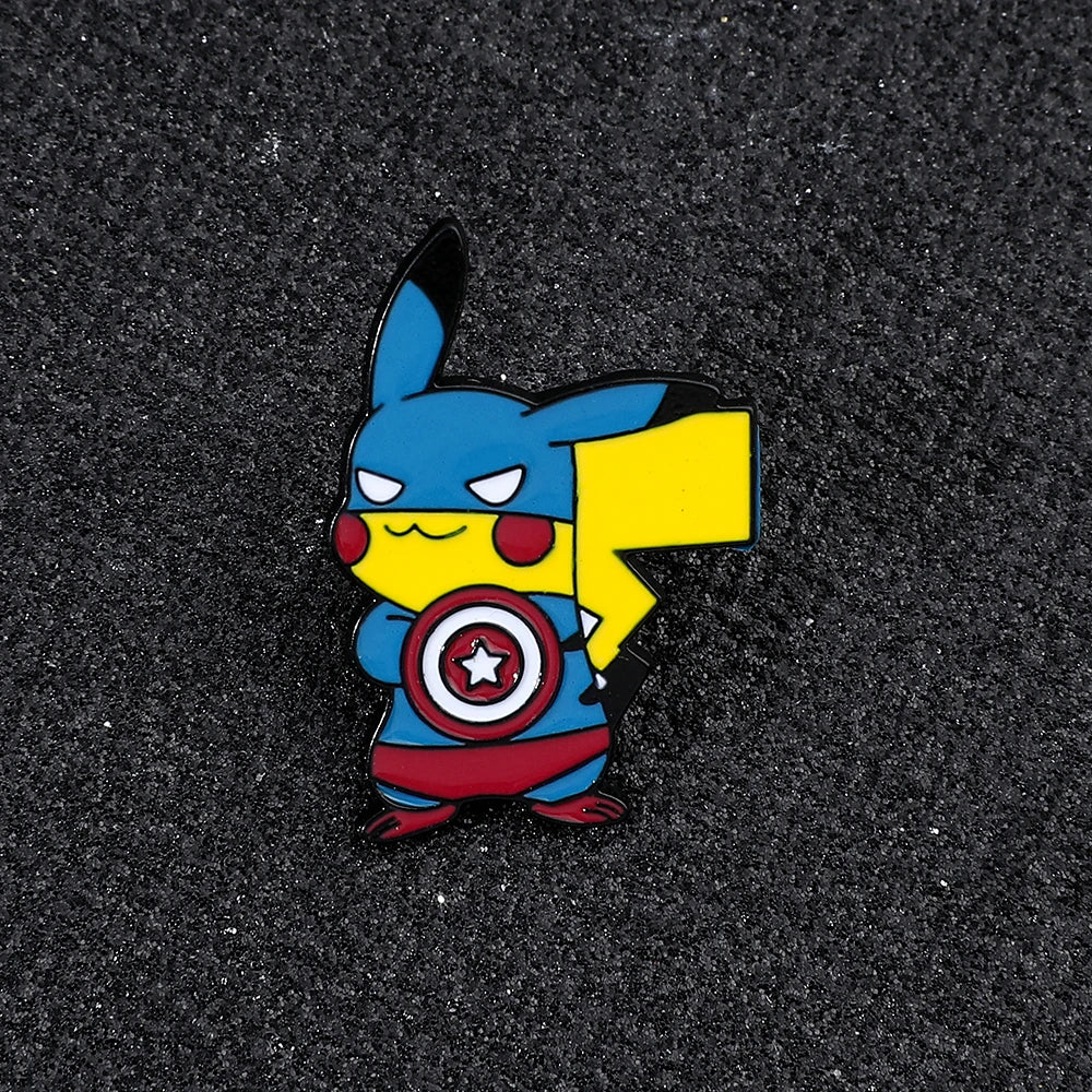 Pika Superhero Enamel Pin