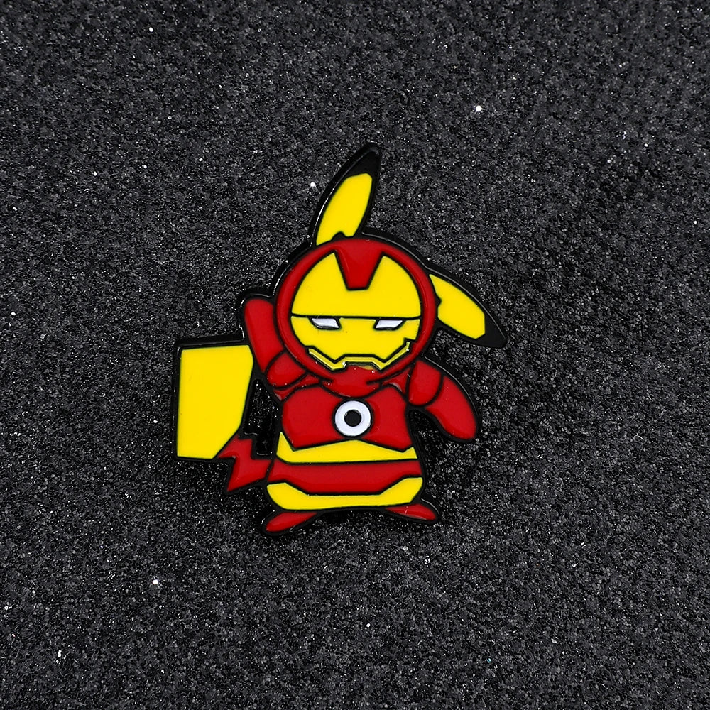 Pika Superhero Enamel Pin