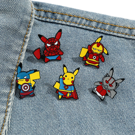 Pika Superhero Enamel Pin