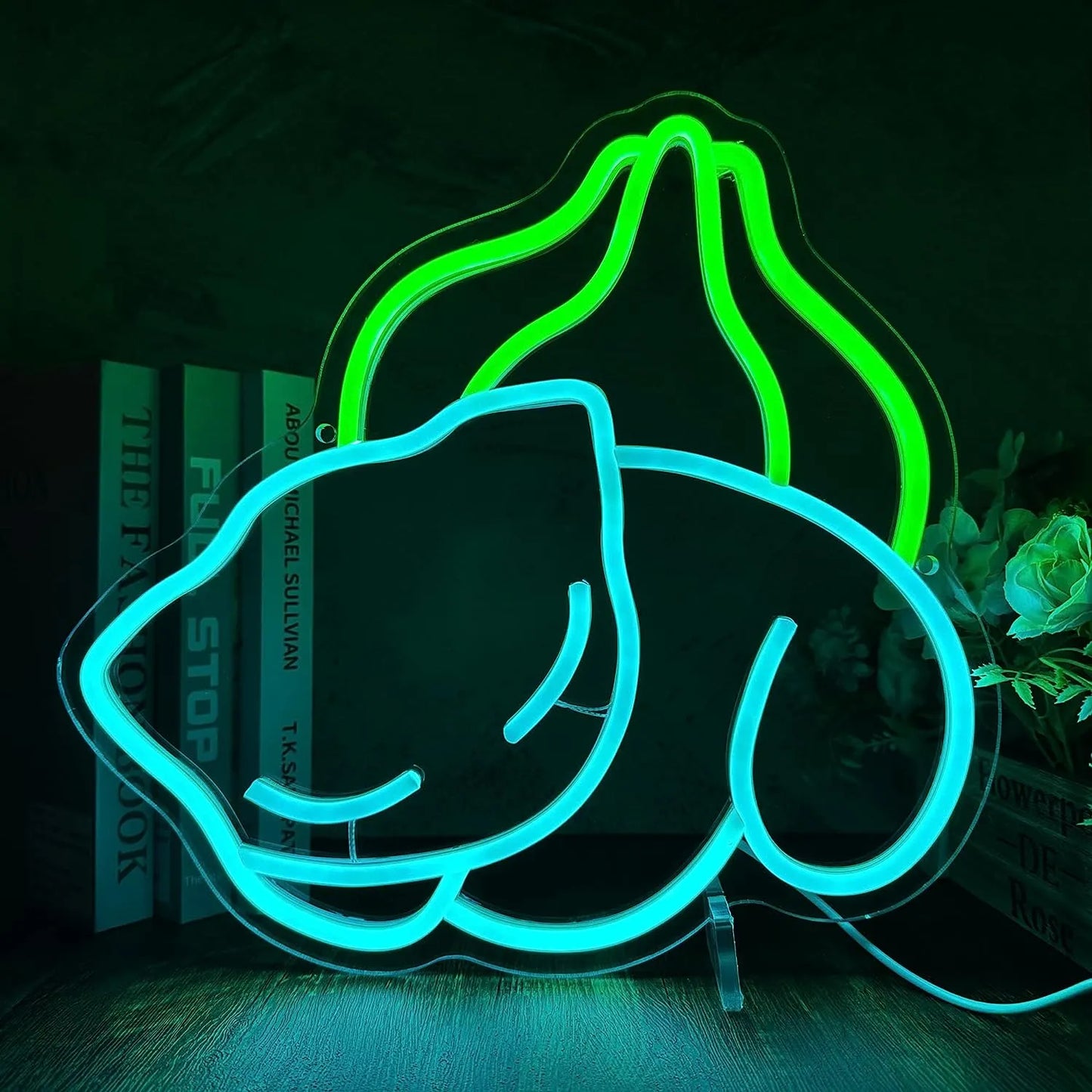 Sleeping Bulbasaur Neon Light