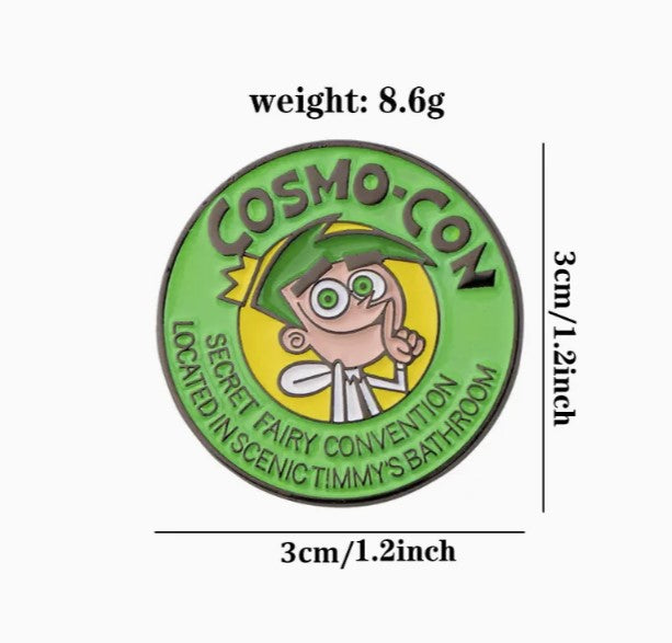 Cosmo Con Fairly Odd Parents Enamel Pin