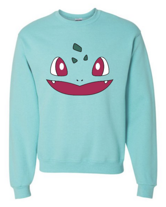 Bulbasaur Long Sleeve Sweatshirt, Anime Shirt, Anime Gifts, Cool Shirt