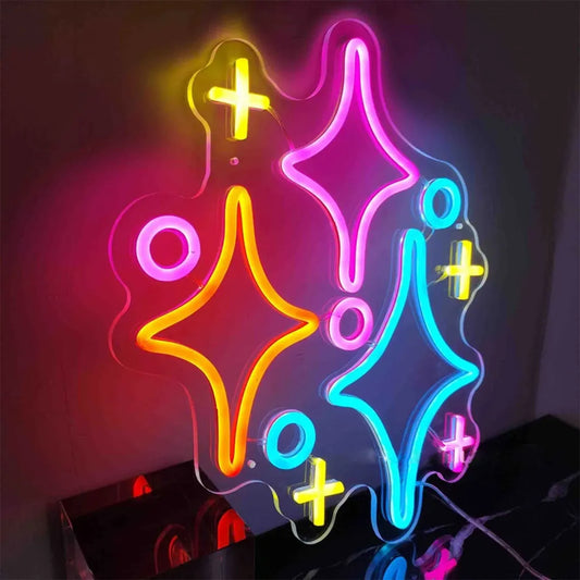 Sparkling Stars Neon Light Sign