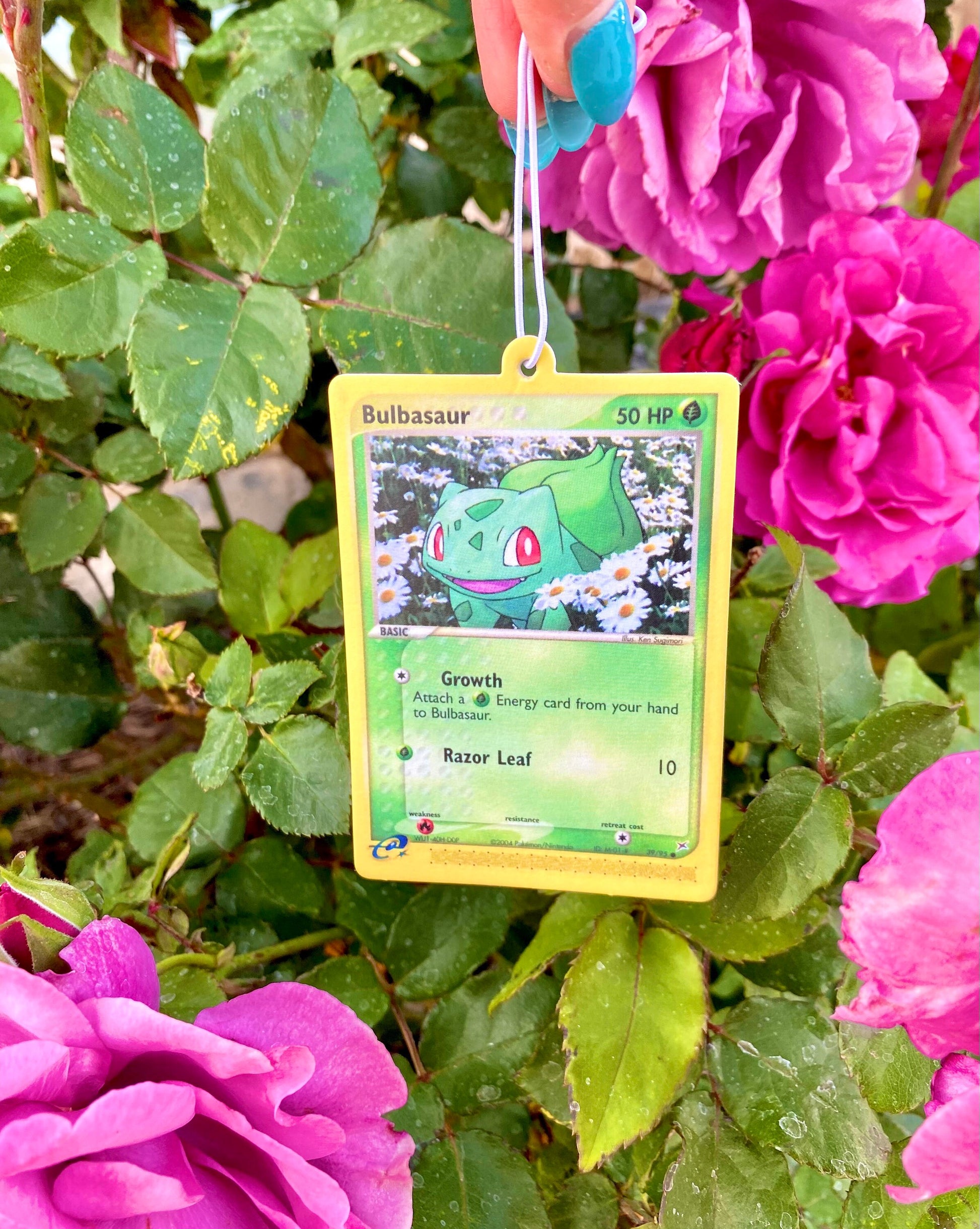pokemon card air freshener Bulbasaur Card Car Air Freshener – Poke Relations