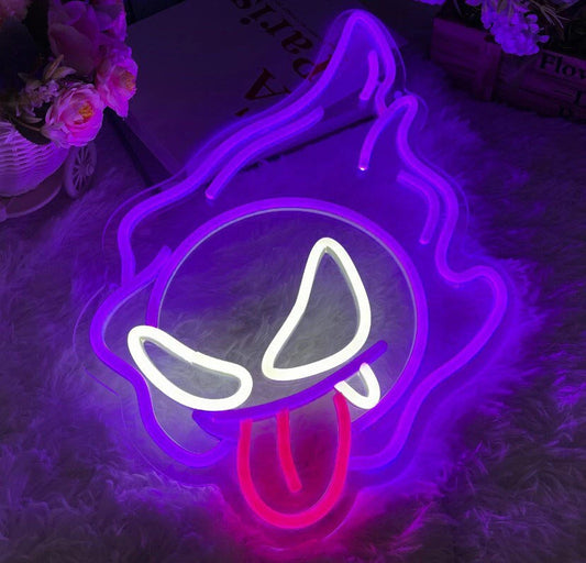 Gastly Ghost Type Neon Light Sign