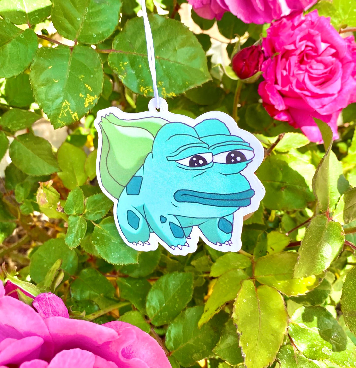 Funny Sad Bulbasaur Meme Car Air Freshener