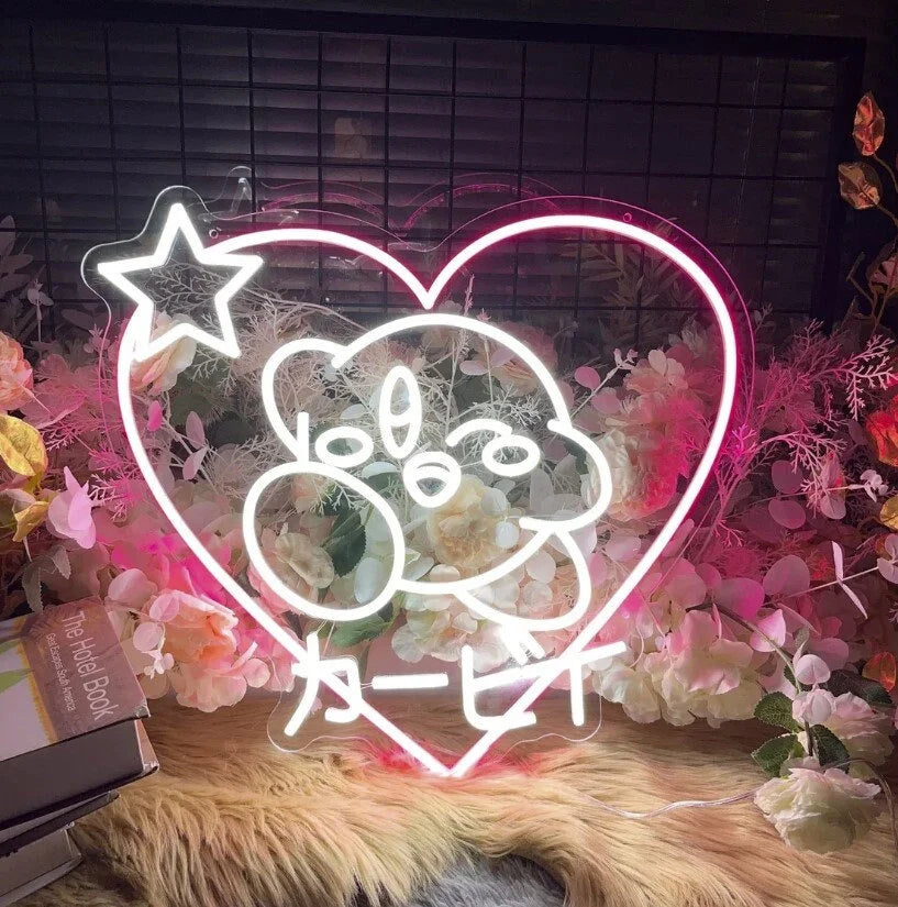 Anime Heart Neon Light Sign