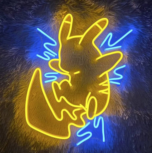 Pika Lightning Bolt Neon Light Sign