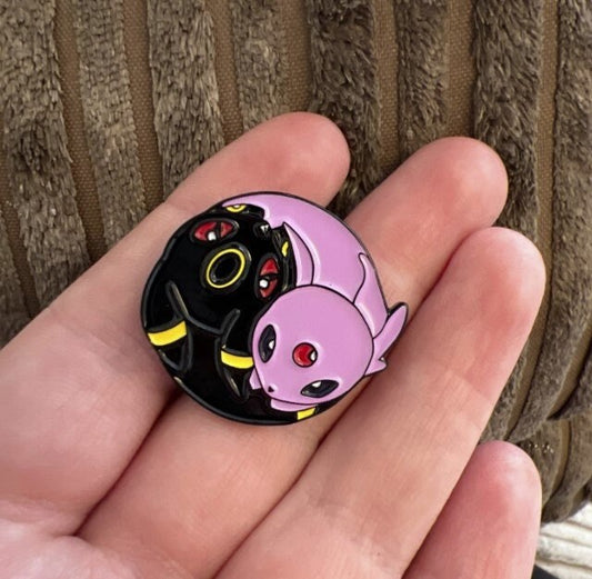 Yin Yang Umbreon Espeon Enamel Pin