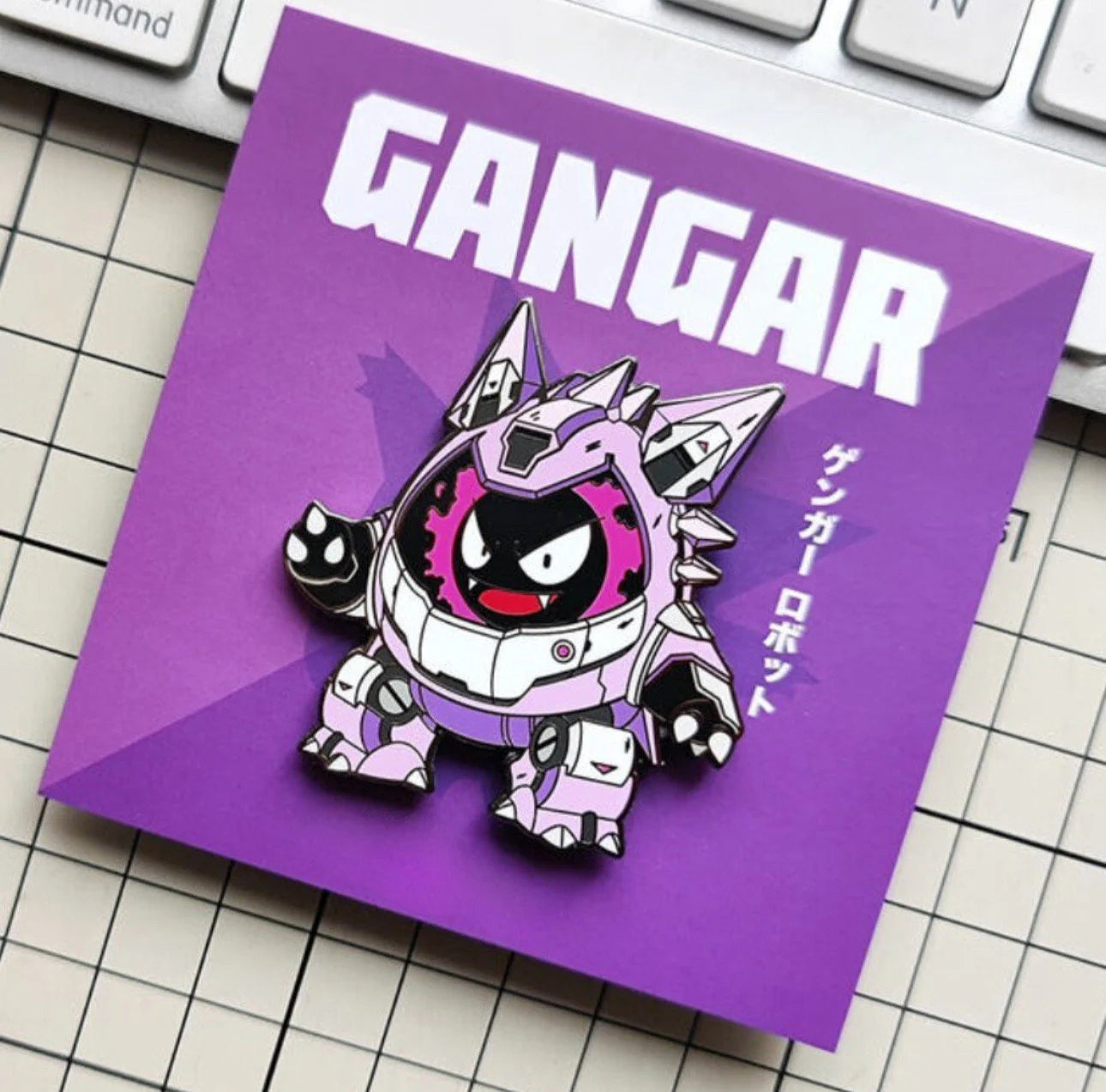 Gastly Gengar Robot Enamel Pin